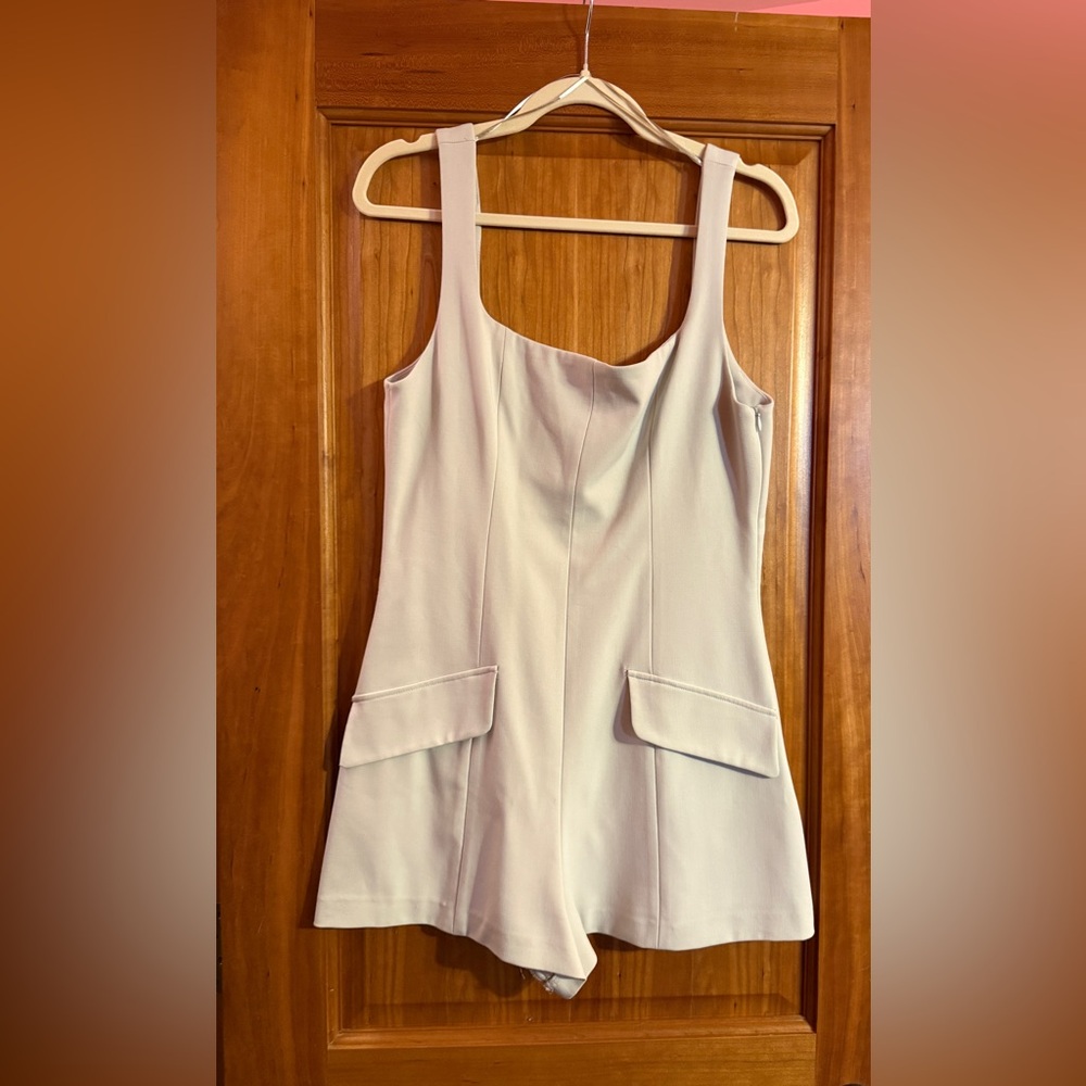 Zara Cream Sleeveless Romper